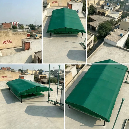 Green Colored Heat-Resistant Fiber Top Cover for Mug Rooftop